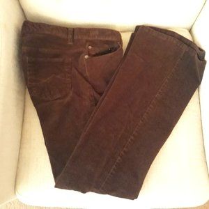 Womens Brown Corduroy Pants Size 5 by SO.